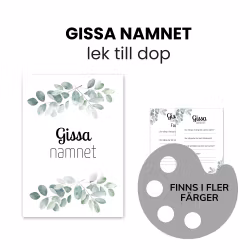 Gissa namnet - lek till dop