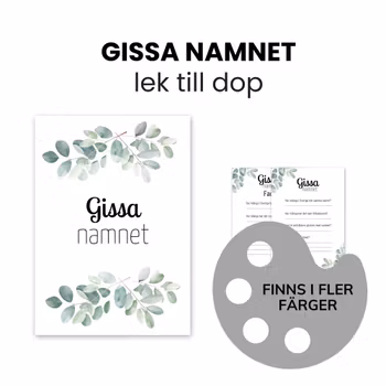 Gissa namnet - lek till dop