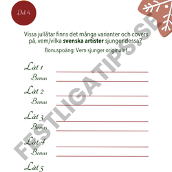 Musikquiz - Jullåtar