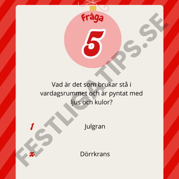 Frågeslinga till jul för barn