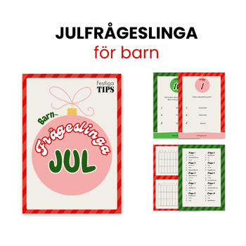 Frågeslinga till jul för barn