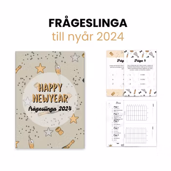 Nyårsfrågeslinga för vuxna