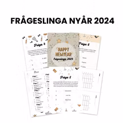Nyårsfrågeslinga för vuxna