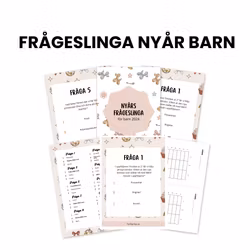 Nyårsfrågeslinga för barn