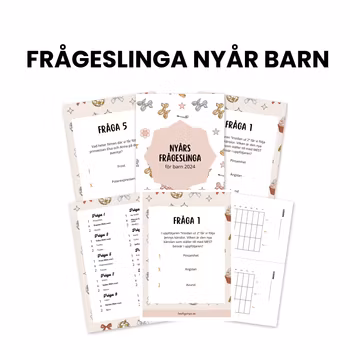 Nyårsfrågeslinga för barn