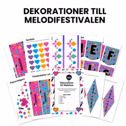 Dekorationer till Schlagerfesten