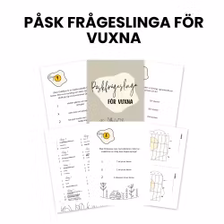Frågeslinga till påsk för vuxna