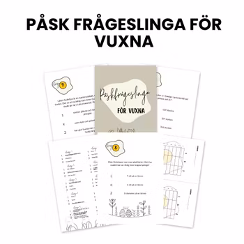 Frågeslinga till påsk för vuxna