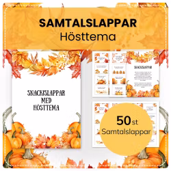 Snackislappar - med hösttema