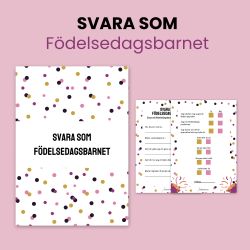 Svara som födelsedagsbarnet