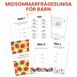 Midsommarfrågeslinga för barn