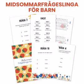 Midsommarfrågeslinga för barn