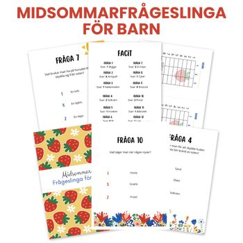 Midsommarfrågeslinga för barn
