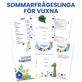 Sommarfrågeslinga för vuxna