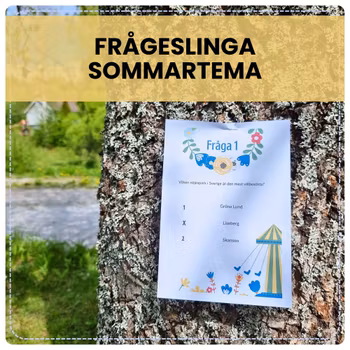 Sommarfrågeslinga för vuxna