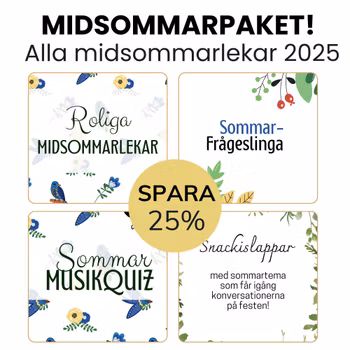 Alla midsommarlekar för vuxna 2025
