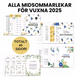 Alla midsommarlekar för vuxna 2025