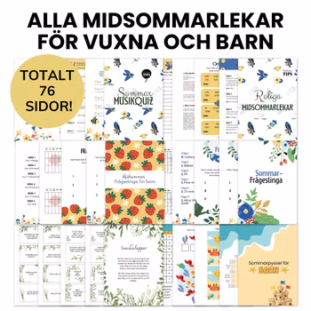 Alla midsommarlekar 2025 för både vuxna och barn