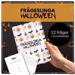 Frågeslinga till halloween för vuxna