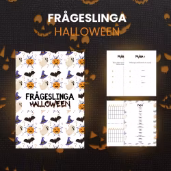 Frågeslinga till halloween för vuxna