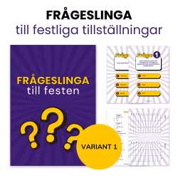 Frågeslinga till festliga tillställningar