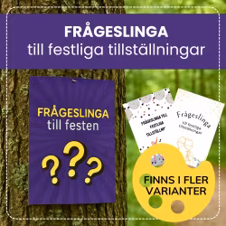 Frågeslinga till festliga tillställningar
