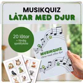 Musikquiz - Hitta rätt djur