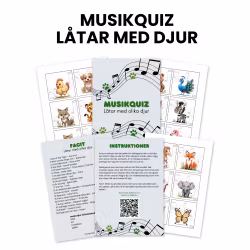 Musikquiz - Hitta rätt djur