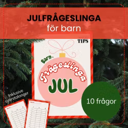 Frågeslinga till jul för barn