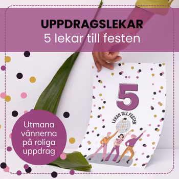5 lekar till festen - Uppdragslekar