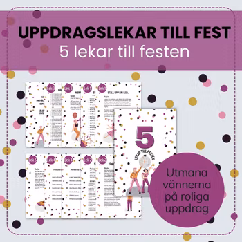 5 lekar till festen - Uppdragslekar