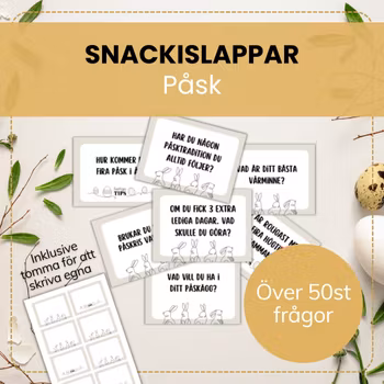 Snackislappar - Påsk