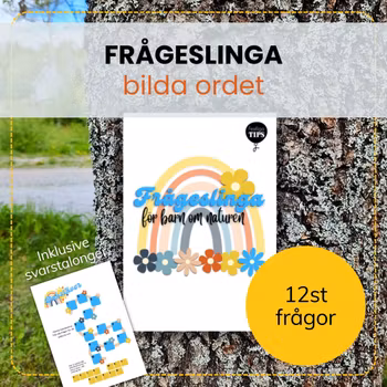Frågeslinga för barn om naturen – 12 roliga frågor