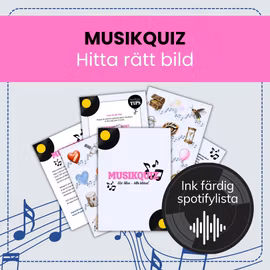 Musikquiz med bilder – Hör låten, hitta bilden!