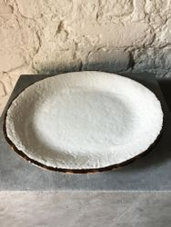 Tallrik 26 cm. Vit.