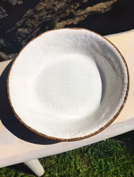 Anticato serveringsskål 26 cm. Vit.