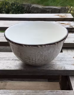 Anticato skål 14,5 cm. Vit.