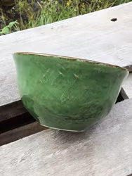 Anticato skål 14,5 cm. Grön.