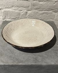 Anticato tallrik djup/skål 21 cm. Vit.