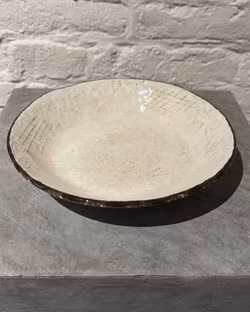 Anticato tallrik djup/skål 21 cm. Vit.