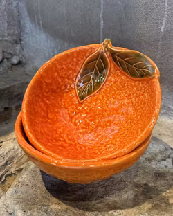 Skål 12 cm. Orange.