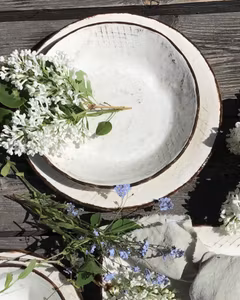 Anticato tallrik djup/skål 21 cm. Vit.