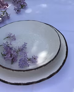 Tallrik djup/skål 21 cm. Vit