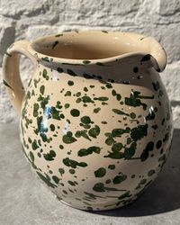 Handgjord kanna 15 cm. Spruzzi. Flaskgrön.