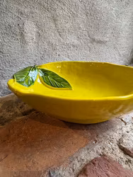 Skål 29 cm. Gul.