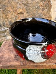 Handgjord kruka 25 cm.