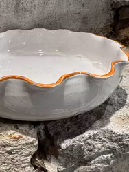 Glaserad ugnsform 30 cm.Vit.