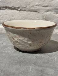 Anticato skål 12,5 cm. Vit.
