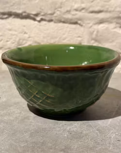 Anticato skål 12,5 cm. Grön.