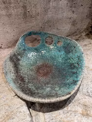 Handgjord unikt fat 24 cm.